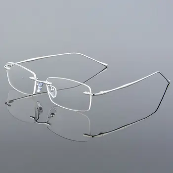 Reven Jate 632 sin Montura Hombres Anteojos de Marco de Óptica Gafas graduadas para Hombre de las Gafas de Moda, Gafas sin Montura