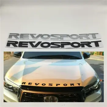 Para Toyota Revo Deporte Capó Delantero Insignia Emblema Logo Revosport Placa del Coche Pegatinas 52X4.0cm