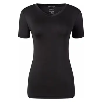 Jeansian de la Mujer Slim Quick Dry Fit Transpirable de Manga Corta T-Shirt Camiseta Camisetas Running Fitness Workout SWT261 Black2