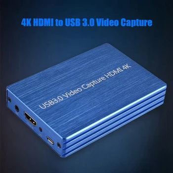 4K HDMI a USB 3.0 Tarjeta de Captura de Vídeo +Tipo-C a Usb3.0 Convertidor Pro(Azul)