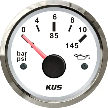 Nueva KUS Bote de Aceite del Coche de Combustible Medidor de Presión Medidor de 0-10Bar 0-145PSI Con luz de fondo de 12V/de 24V 52 mm(2