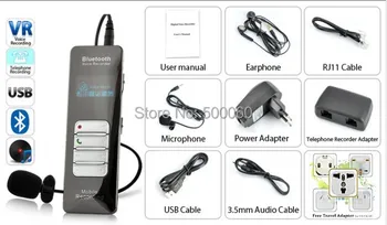 Professinal teléfono móvil bluetooth grabadora de voz digital Hnsat DVR-188