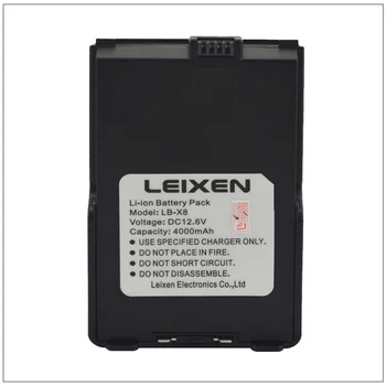 Original LEIXEN Batería DC12.6V 4000mAh Li-ion Batería para LEIXEN NOTA 25W Portátil FM Walkie Talkie