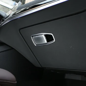 Para BMW Serie 3 G20 G28 2019 2020 Cromo Plata Co-Piloto de la guantera Cubierta de la Manija Interior tapizado en Accesorios