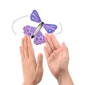 5pcs Vuelo de la Mariposa Mariposa Volando Simulación Física de la Mariposa Hijo de BRICOLAJE Truco de Magia Express Artefacto de Ciencias de la Educación