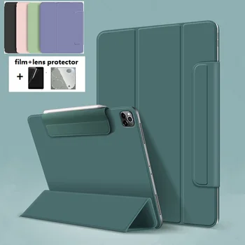 Magnética Smart Case para iPad Pro de 12,9 11 2020 de la PU de Cuero Flip Cubierta del Soporte para el iPad Pro de 12,9 4ª generación 2020 Funda Capa Coque