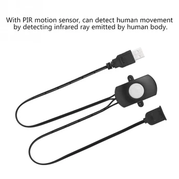 5A DC5-24 Mini USB PIR Sensor de Movimiento Infrarrojo Detector de Interruptor Automático para la Luz del LED de la Tira de ligent de Detección de