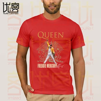 Queen Freddie Mercury T-shirt para Hombres de las mujeres de Verano Algodón Equipo de Camisetas Masculinas más reciente Popular Superior Normal de Camisetas de
