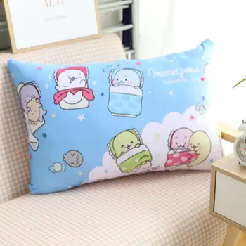 Candice guo! super lindo juguete de la felpa de dibujos animados Sumikko Gurashi sello de la ballena suave funda de almohada, funda de almohada chica de cumpleaños regalo de Navidad