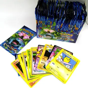 324pcs tarjetas Pokemon del Sol y la Luna XY Evoluciones de Refuerzo de la Caja de Colección de Cartas coleccionables del Juego