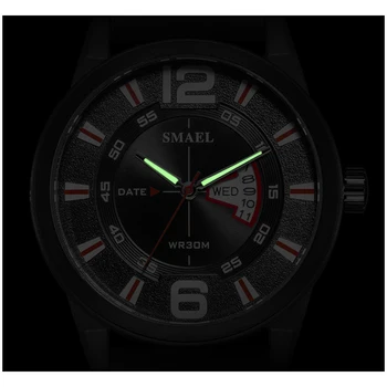 2021 SMAEL Relojes para Hombre de la Marca Superior de Moda de Lujo de los Hombres Militares Deporte reloj de Pulsera de Cuero Impermeable Reloj de Cuarzo relogio masculino