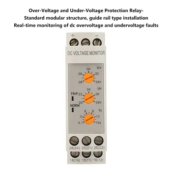 DVRD Relé de Monitoreo de Voltaje DVRD de Sobre Voltaje y Bajo Voltaje del Relé de Protección de DC 24V