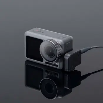 Micrófono de 3.5 mm/USB-C de Carga Adaptador de Audio Micrófono Externo Monte Puerto de Carga para DJI Osmo Acción de Accesorios