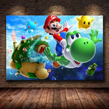 HD Impreso Super Mario Arte Posters y las Impresiones de la Lona Pintura al Conjunto de Imágenes de la Pared para la Sala de estar la Habitación de los Niños Decorativos de la Imagen