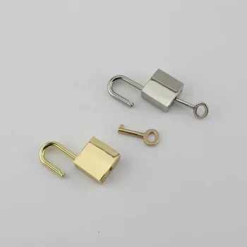 5sets de Alta calidad Candado de oro estándar de oro plata bronce bolso bolsas de closured cerraduras con la tecla 1 Bolsa de accesorios de hardware