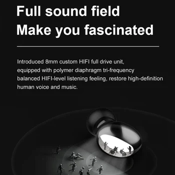 TWS Bluetooth Auriculares Estéreo de Auriculares Inalámbricos Bluetooth de los Auriculares En la oreja los Auriculares para Todos los juegos de teléfonos Inteligentes Auriculares deportivos