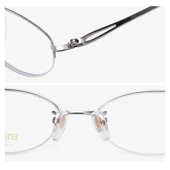 SEIKO Titanio Puro Gafas de Marco para las Pequeñas Óptico del Ojo de Anteojos para la vista de la Miopía o Presbicia Ophthalmic Glassses H02058