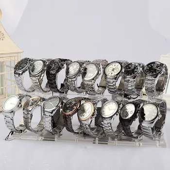 Acrílico De 2 Niveles Joyas Reloj De Pulsera Estante De Exhibición Del Titular De La Exposición Clara