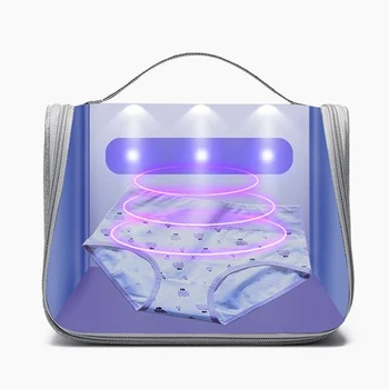 Portátil de rayos UV de la Luz LED de maletín USB Multi-propósito Desinfectar Bolsa de Teléfono Celular de la Caja de Viaje Esterilizador UV Bolsa de Desinfección Cuadro