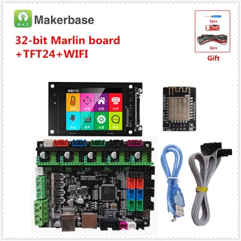 Mejor impresora 3d kits de actualización MKS SGEN L Smoothieboard + MKS TFT de 24 de pantalla táctil + FiWi BRAZO de monitor de 32 bits de la impresora 3d de la placa base