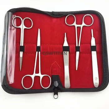 Ciencias de la capacitación sobre el Sida instrumento Quirúrgico kit de herramienta/de la sutura quirúrgica paquete de kits de conjunto para el estudiante