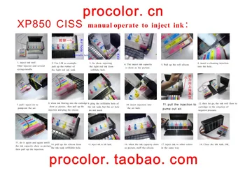 De inyección de tinta de CISS cartridg botón para epson XP-55 XP-750 760 XP-760 XP850 XP-850 XP-950 XP-960 XP-55 XP-860 XP960 XP950 XP860 ARCO chip
