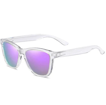 DOKLY Unisex marco Claro verde de la lente de Gafas de sol de Espejo de Oculos de Sol Gafas Gafas De Sol Gafas de sol de moda de las Mujeres gafas de sol