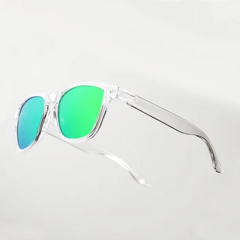 DOKLY Unisex marco Claro verde de la lente de Gafas de sol de Espejo de Oculos de Sol Gafas Gafas De Sol Gafas de sol de moda de las Mujeres gafas de sol