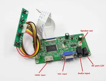 Yqwsyxl kit para N156BGE-E32 HDMI + VGA LCD LVDS EDP Controlador Controlador de la tarjeta de