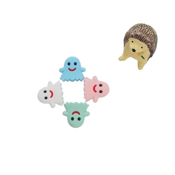 Chenkai 10PCS de Silicona de Halloween Fantasma de Bolas Bebé Lindo Libres de BPA Chupadero de Regalo de Bebé Juguetes para la Dentición Para el Bebé Sonajero Chupete Clip