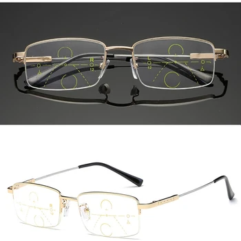 SOZOTU multifocal Progresiva Gafas de Lectura de los Hombres Presbicia Dioptrías Grado Anteojos Macho Gafas Para Ver de Distancia y de Cerca de YQ624