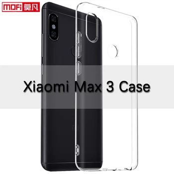 Para xiaomi mi max3 caso de la cubierta de silicona de nuevo claro MOFi transparente ultra fino TPU para el xiaomi max3 xiaomi max 3 cubierta de la caja