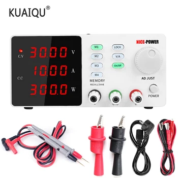 KUAIQU 30V 10A Precisión Ajustable Digital Programable de Laboratorio Interruptor de fuente de Alimentación de CC 60V Estabilizador de Corriente USB Proteger