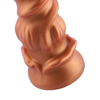 Suave Espiral Anal Juguetes Monstruo Polla Realista de 21,5 cm de la Copa de Succión de Silicona de Perforación Gusano Consoladores Para Mujeres Consolador Para Hombres
