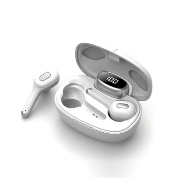 La moda T9S TWS Bluetooth Auricular Inalámbrico Magnético de Sonido Estéreo En la oreja los Auriculares de Alimentación Led de Visualización de Llamada Hd Auriculares Auriculares