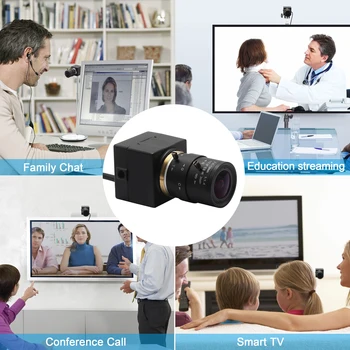 El PDA de 2.8-12m m Varifocal de la Lente de la Webcam de 2MP 1080P baja iluminación Super Mini Máquina de Visión de la Cámara USB2.0 Para la Vigilancia del CCTV