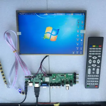 Kit Para B089AW01 V2/B089AW01 V3 DVB-T, DVB-T2 40pin VGA LED HDMI digital de 1024 x 600 WLED de la Señal del controlador de la junta de TV LVDS remoto USB