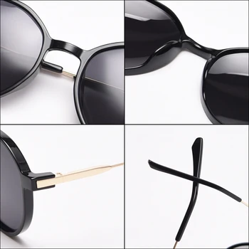 Peekaboo TR90 polarizadas mujer de las gafas de sol para los hombres transparente armazón de metal retro gafas de sol para conducir de alta calidad de estilo coreano