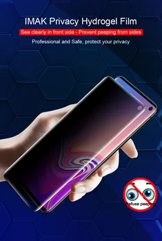 3D de Cristal Templado Para Samsung S10 S10 Plus Anti deslumbramiento de Hidrogel de templar el vidrio de la Pantalla de Protección de la Privacidad para Samsung S10 Más