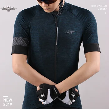 Mountainpeak 2019 Verano de la Camisa para los Hombres Camisa de Manga Montar la Camisa de Hielo de Seda de Tela de Ciclismo Ropa de Correr Bicicleta Ciclismo Jersey