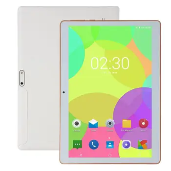 10.1 Pulgadas Portátil Portátil Android Tablets Android Wifi del Equipo Mini Netbook de Doble Cámara de Doble Sim Tablet Gps del Teléfono de la UE en BLANCO