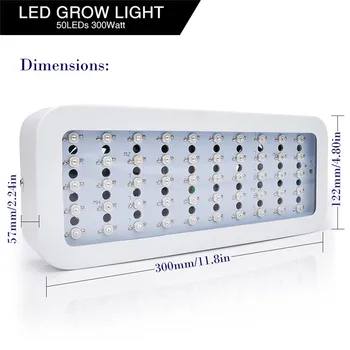LED Crecen la Luz del Panel de Espectro Completo con UV, IR de 300W Creciente Lámparas Hidropónico equipo de la ejecución para Plantas de Interior de Flor Semillas Fito Lámpara