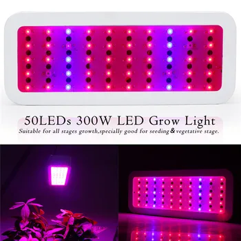 LED Crecen la Luz del Panel de Espectro Completo con UV, IR de 300W Creciente Lámparas Hidropónico equipo de la ejecución para Plantas de Interior de Flor Semillas Fito Lámpara