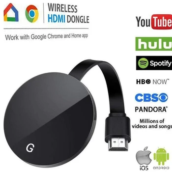 Wireless TV Stick 2.4 G 5G 1080P Wifi G7S Pantalla Dongle de Google Chromecast 2 3 Anycast HDMI TV Miracast Dongle Para Ios Android