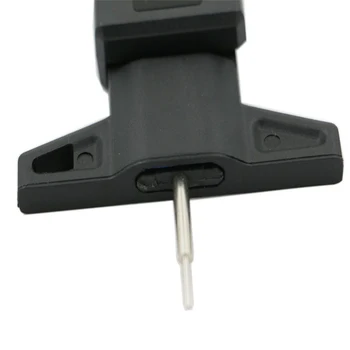 Negro de Alta Precisión Digital LCD Neumático Medidor de Profundidad de los Neumáticos de la Pinza de 0-25.4 mm Herramienta de medición De Perfil de Neumático de Medición de Profundidad