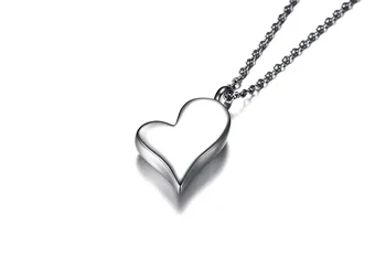 FXM CCN46 collar de acero inoxidable venta caliente de calidad superior de las mujeres solteras de 30mm corazón de regalo de las mujeres de la joyería
