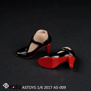 ASTOYS 1/6 de las Mujeres Zapatos de Tacón Rojo Negro Gris de 12 Pulgadas HT Phicen Cuerpo Femenino Figuras