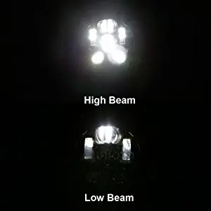 LED 5.75 5 3/4 de la Motocicleta de la Luz del Proyector de la Bombilla del Faro Healamp 12V DC PUNTO E9 para el motor de la motocicleta