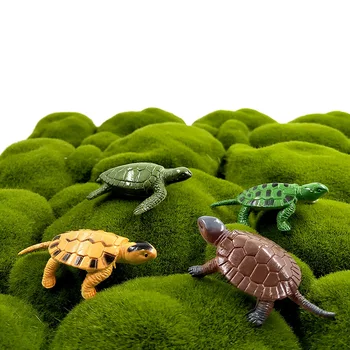12pcs Simulación de la tortuga la Tortuga la estatuilla modelo Animal de BRICOLAJE, decoración para el hogar en miniatura de hadas de la decoración del jardín accesorios modernos
