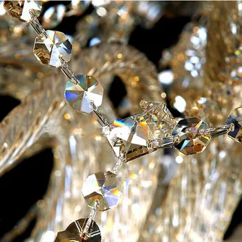 Lujo Clásico Araña De Cristal Colgante De La Lámpara Para El Salón De 6 Brazos Envío Gratis